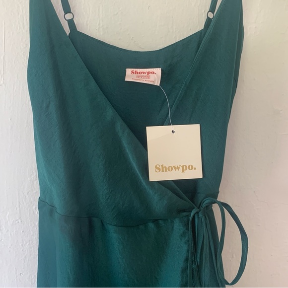 Showpo. Between Fantasy Midi High Low Wrap Dress - Picture 10 of 15